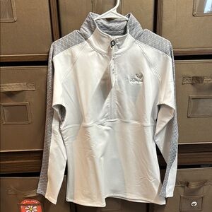 FootJoy Kaanapali Golf White and Gray Pullover